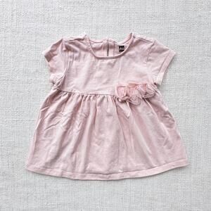 Tea Collection Pink Top EUC 18-24mo